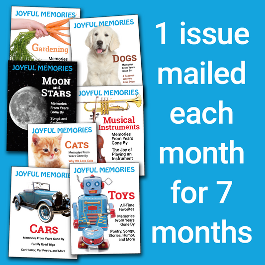 7 Issues: 1 Per Month for 7 Months